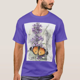 Schmetterling auf Blüte 1 T-Shirt