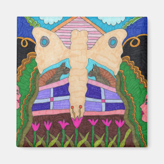 Schmetterling - Auf dem Bauernhof Magnet