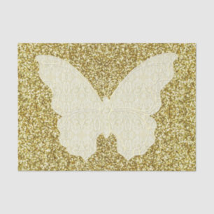 Schmetterling auf dem Glitzer Seidenpapier