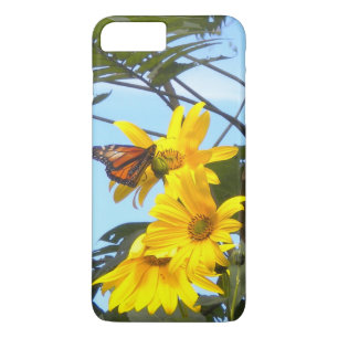 Schmetterling auf der Sonnenblume Case-Mate iPhone Hülle