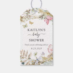 Schmetterling auf der Way Boho Baby Dusche Geschenkanhänger