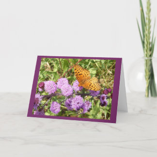 Schmetterling auf Gayfeater II leeres Notecard Karte