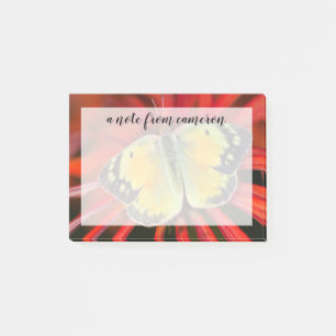 Schmetterling auf Kegelblume Post-it Klebezettel