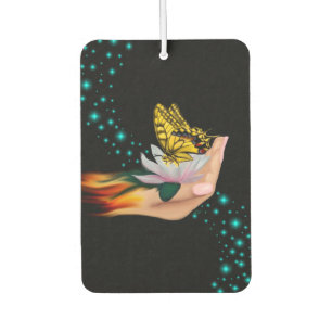 Schmetterling auf Lotus Bloom Autolufterfrischer