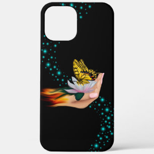 Schmetterling auf Lotus Bloom Case-Mate iPhone Hülle
