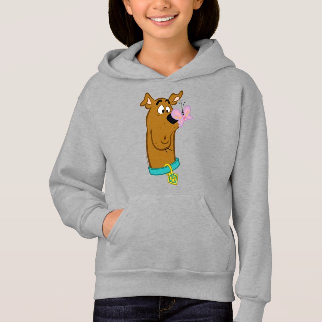 Schmetterling auf Scooby-Doos Nase Hoodie (Vorderseite)