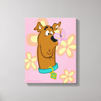 Schmetterling auf Scooby-Doos Nase Leinwanddruck