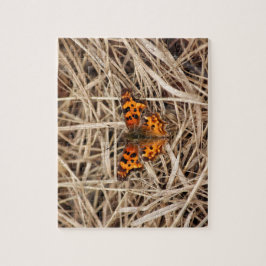 Schmetterling auf Stroh Puzzle
