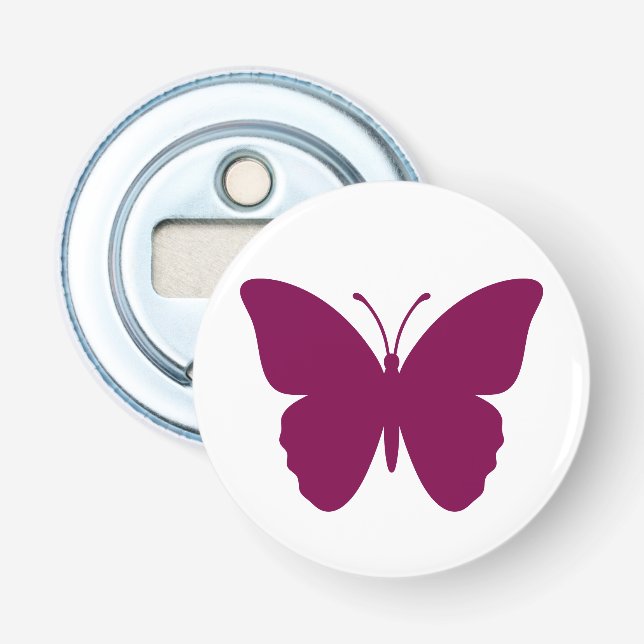 Schmetterling aus Beeren Flaschenöffner (Vorderseite)
