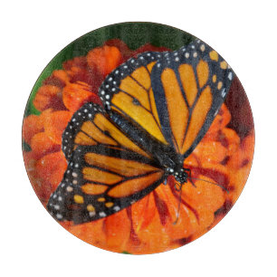 Schmetterling aus dekorativem Glas Schneidebrett