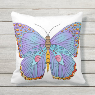 Schmetterling Außenwirbel Kissen Für Draußen