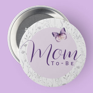 Schmetterling Baby Shower Mom To Be Button