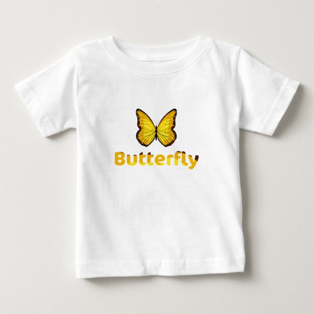 Schmetterling Baby T-shirt (Vorderseite)