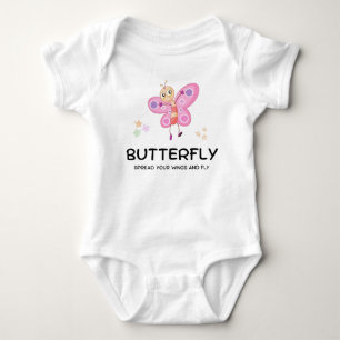 Schmetterling Baby T-Shirt Strampler