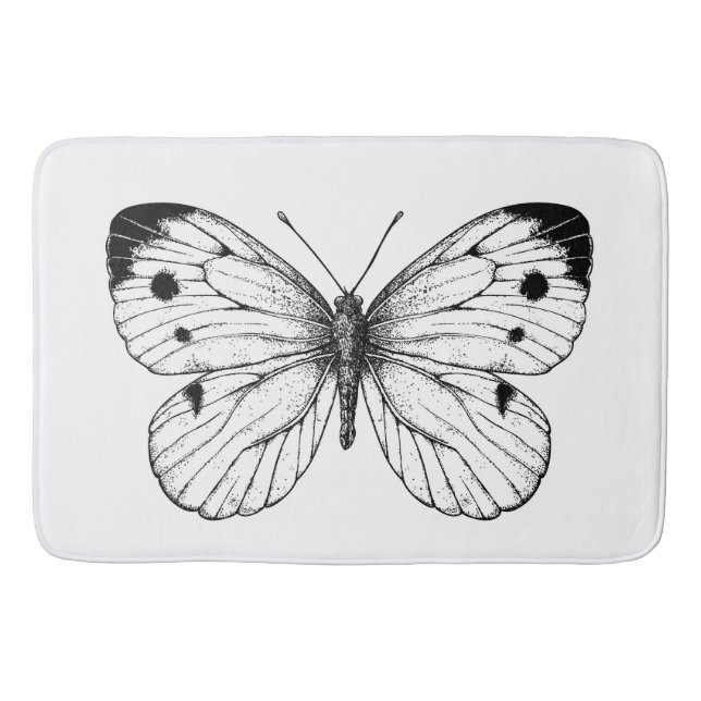 Schmetterling Badematte (Vorderseite)