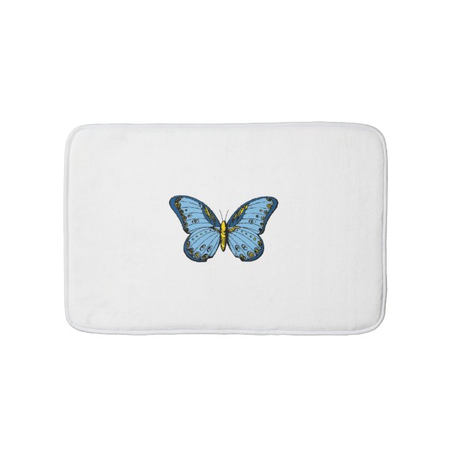 Schmetterling Badematte (Vorderseite)
