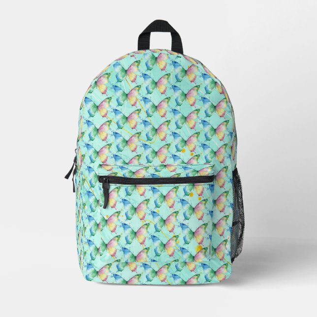Schmetterling Bedruckter Rucksack (Vorderseite)