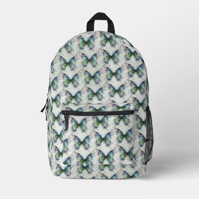 Schmetterling Bedruckter Rucksack (Vorderseite)