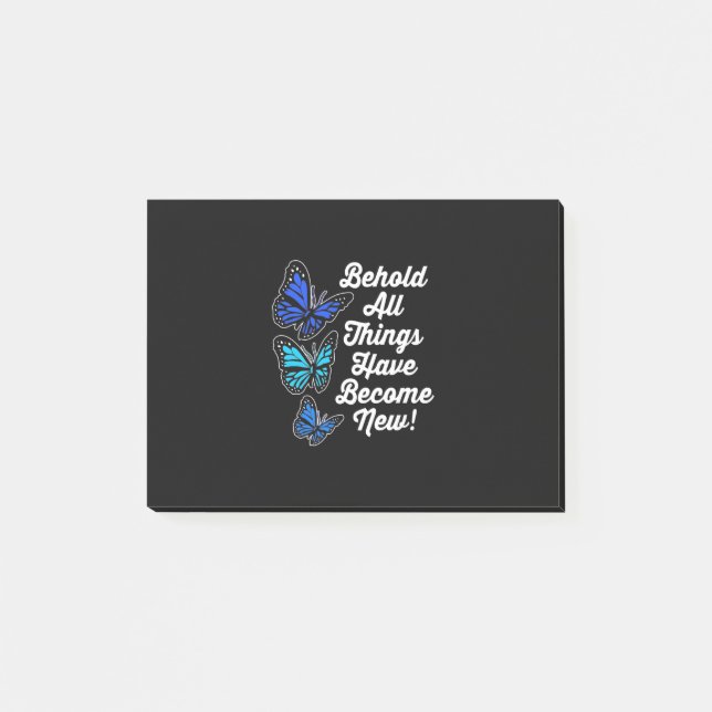 Schmetterling Behold Post-it Klebezettel (Vorderseite)