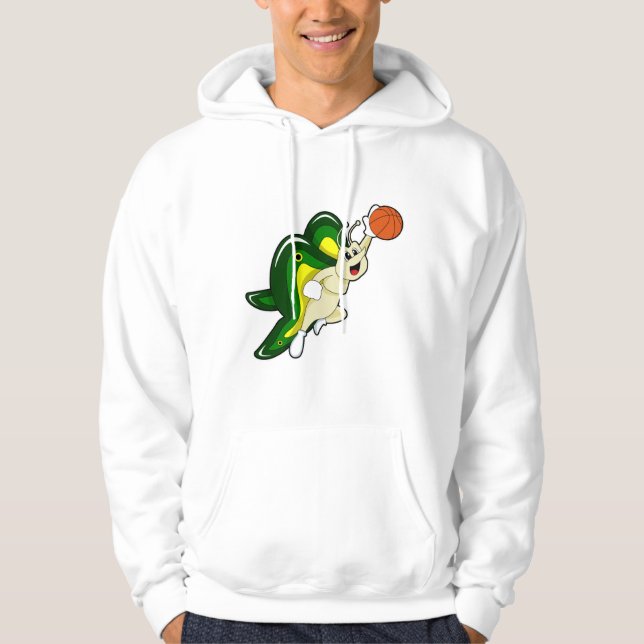 Schmetterling beim Basketball-Sport Hoodie (Vorderseite)