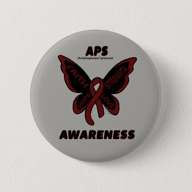 Schmetterling/Bewusstsein...APS Button (Vorderseite)