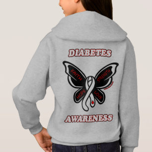 Schmetterling/Bewusstsein...Diabetes Hoodie