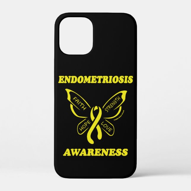 Schmetterling/Bewusstsein...Endometriose Case-Mate iPhone Hülle (Rückseite)