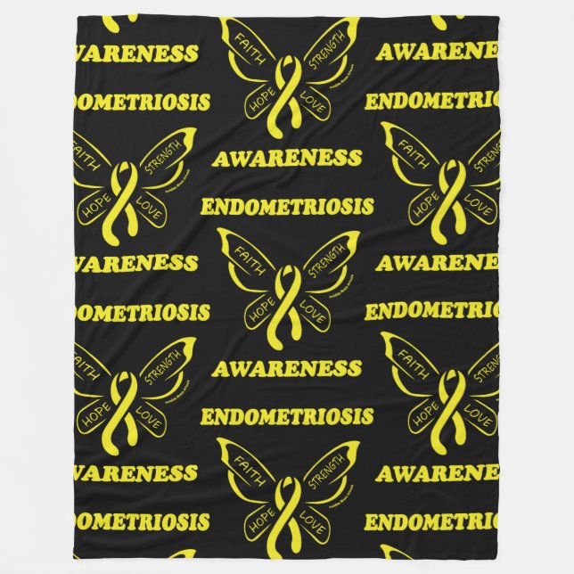 Schmetterling/Bewusstsein... Endometriose Fleece B (Vorderseite)