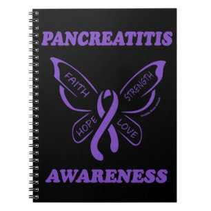 Schmetterling/Bewusstsein...Pankreatitis-Notebook Notizblock