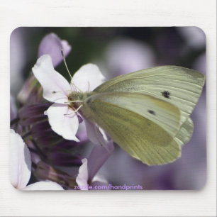 Schmetterling & Blume Gartenliebhaber Mousepad