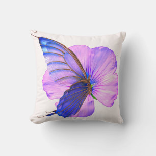 Schmetterling-Blume Kissen