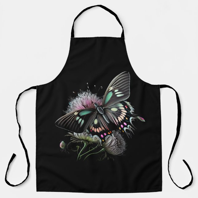 Schmetterling-Blume Schürze (Vorderseite)
