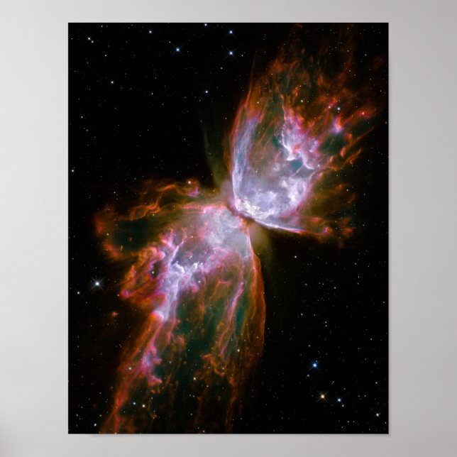 Schmetterling / Bug Nebula (Hubble-Teleskop) Poster (Vorne)