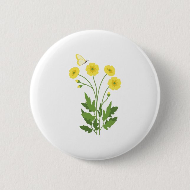 Schmetterling Button (Vorderseite)