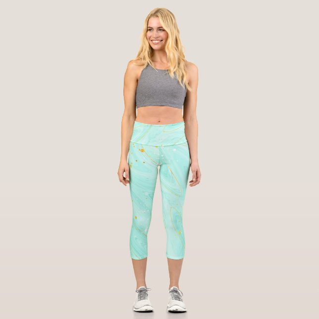 Schmetterling Capri Leggings (Vorderseite)