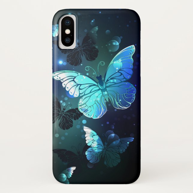 Schmetterling Case-Mate iPhone Hülle (Rückseite)