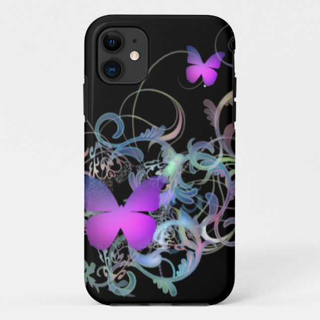 Schmetterling Case-Mate iPhone Hülle (Rückseite)
