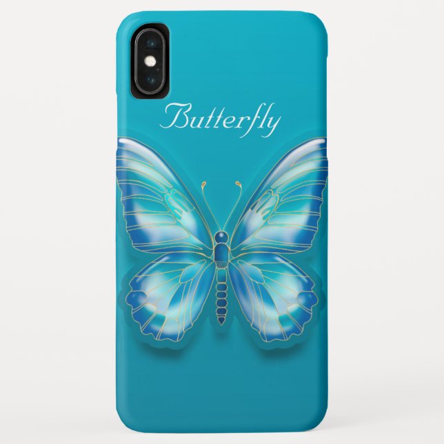 Schmetterling Case-Mate iPhone Hülle (Rückseite)