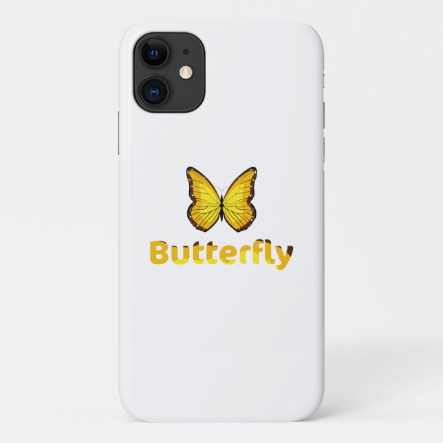Schmetterling Case-Mate iPhone Hülle (Rückseite)