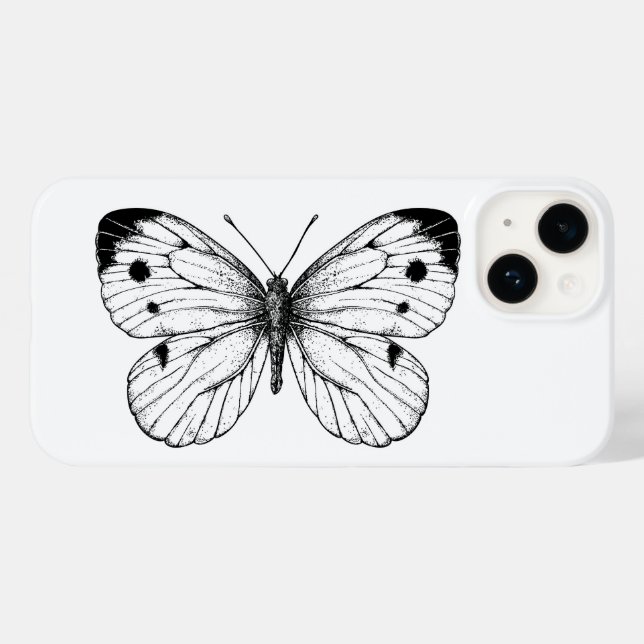 Schmetterling Case-Mate iPhone Hülle (Rückseite (Horizontal))