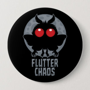 Schmetterling Chaos Mothman Kryptische Legende Button