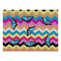 Schmetterling Chevron Muster Büro Frieden Schicksa