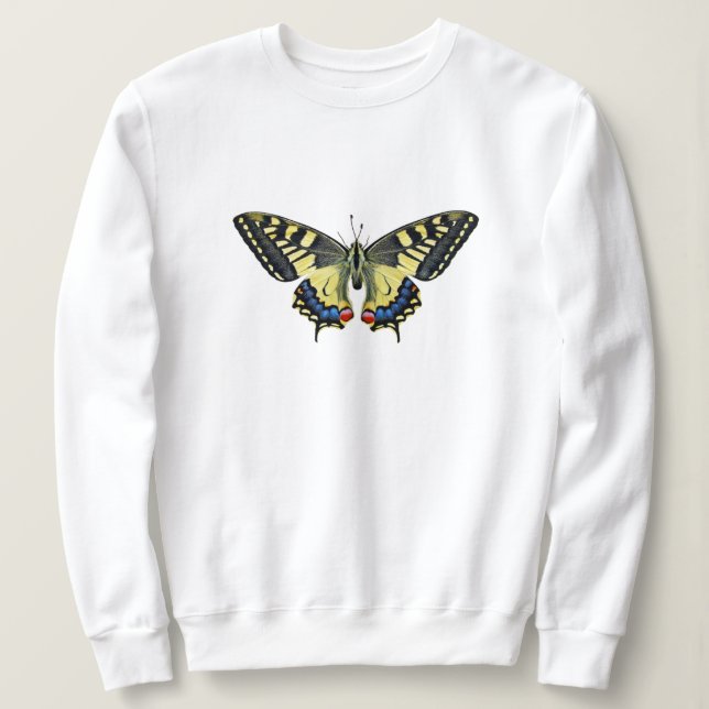Schmetterling Crewneck Sweatshirt (Design vorne)