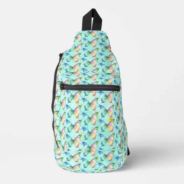 Schmetterling Crossbody Bag (Vorderseite)