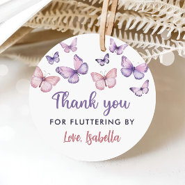 Schmetterling Danke, dass du am Geburtstag von Mäd Geschenkanhänger