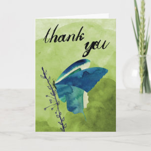 Schmetterling danke Karte