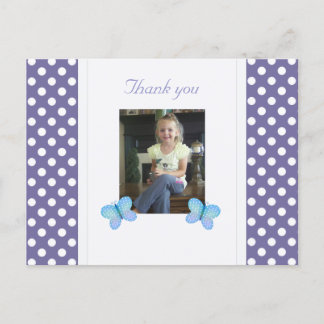 Schmetterling: Danke, Postcard Postkarte