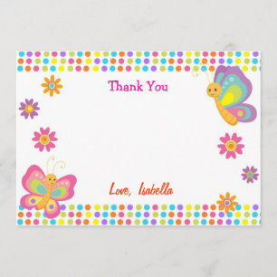 Schmetterling danken Ihnen Karten