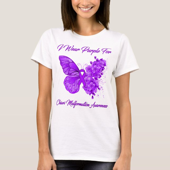 Schmetterling, den ich für Chiari-Malformation Lil T-Shirt (Vorderseite)
