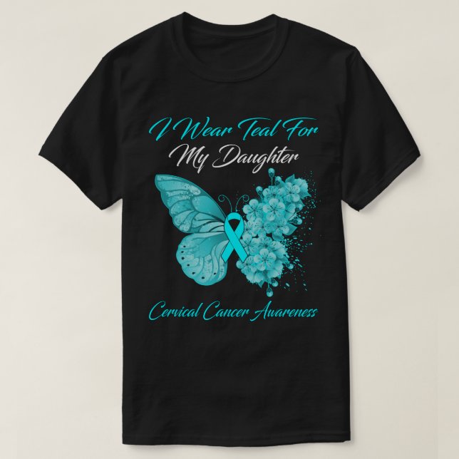 Schmetterling, den ich für meine Tochter Aquamarin T-Shirt (Design vorne)